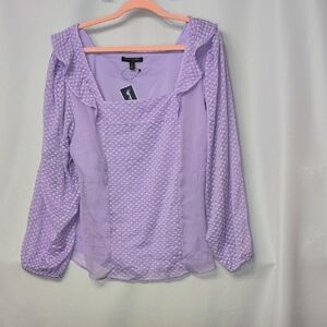 Lavender Textured Women's Blouse